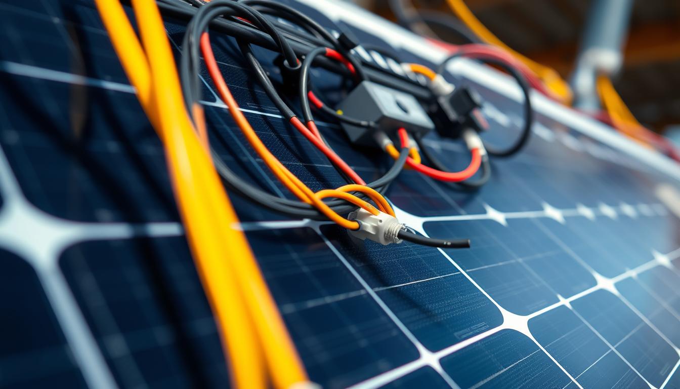 Photovoltaik Verkabelung in Solaranlage