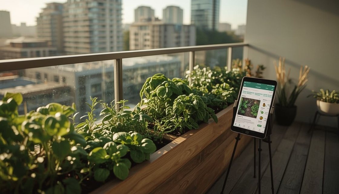 Smarter Balkon 2026: Digitale Tools fürs Hochbeet